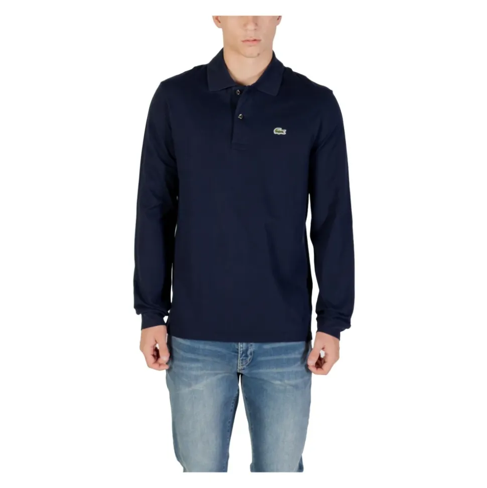 Polo de Manga Larga con Botones y Cuello Redondo