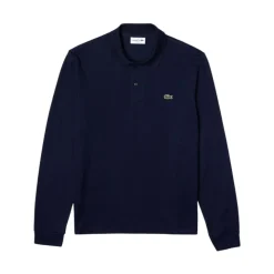 Polo de Manga Larga con Botones y Cuello Redondo
