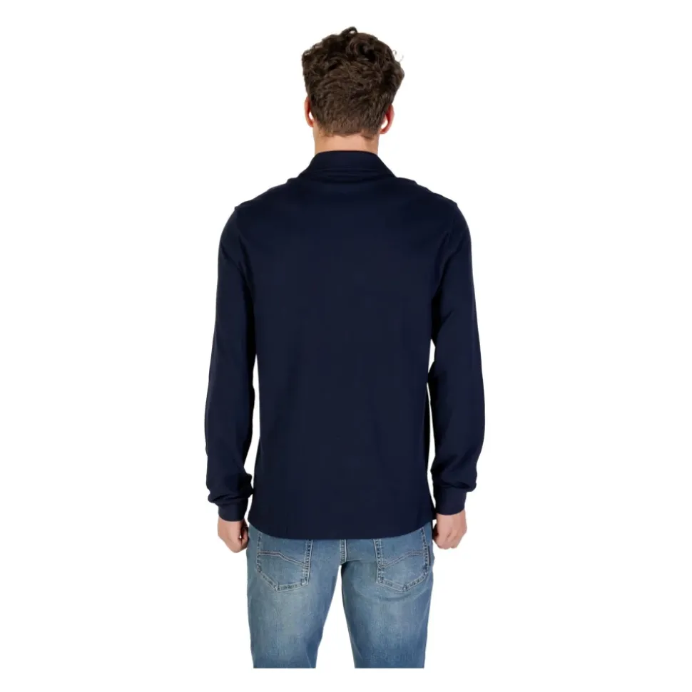 Polo de Manga Larga con Botones y Cuello Redondo