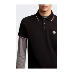 Polo de Piqué con Ribete Tricolor