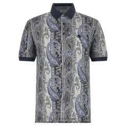 Polo de piqué de algodón con motivo Arnica