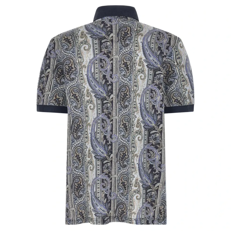 Polo de piqué de algodón con motivo Arnica