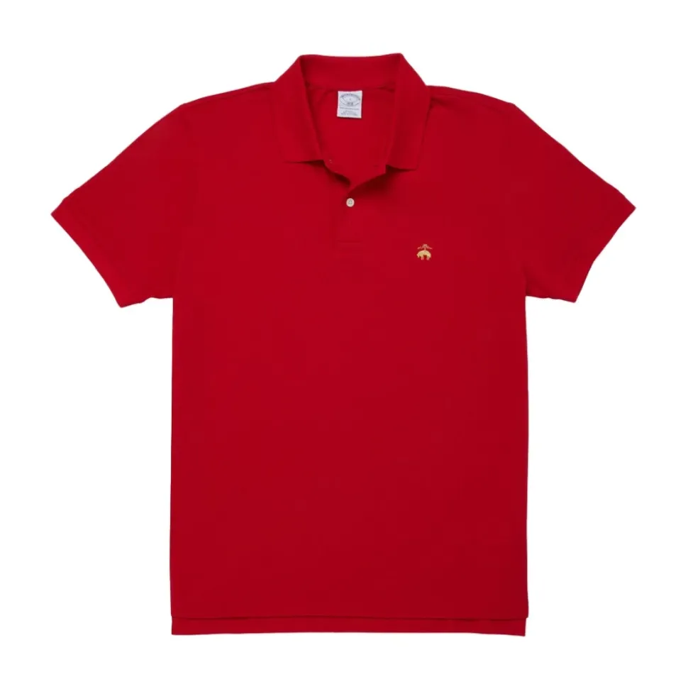 Polo de piqué de manga corta Slim-fit