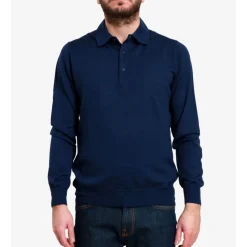 Polo de punto de tres botones