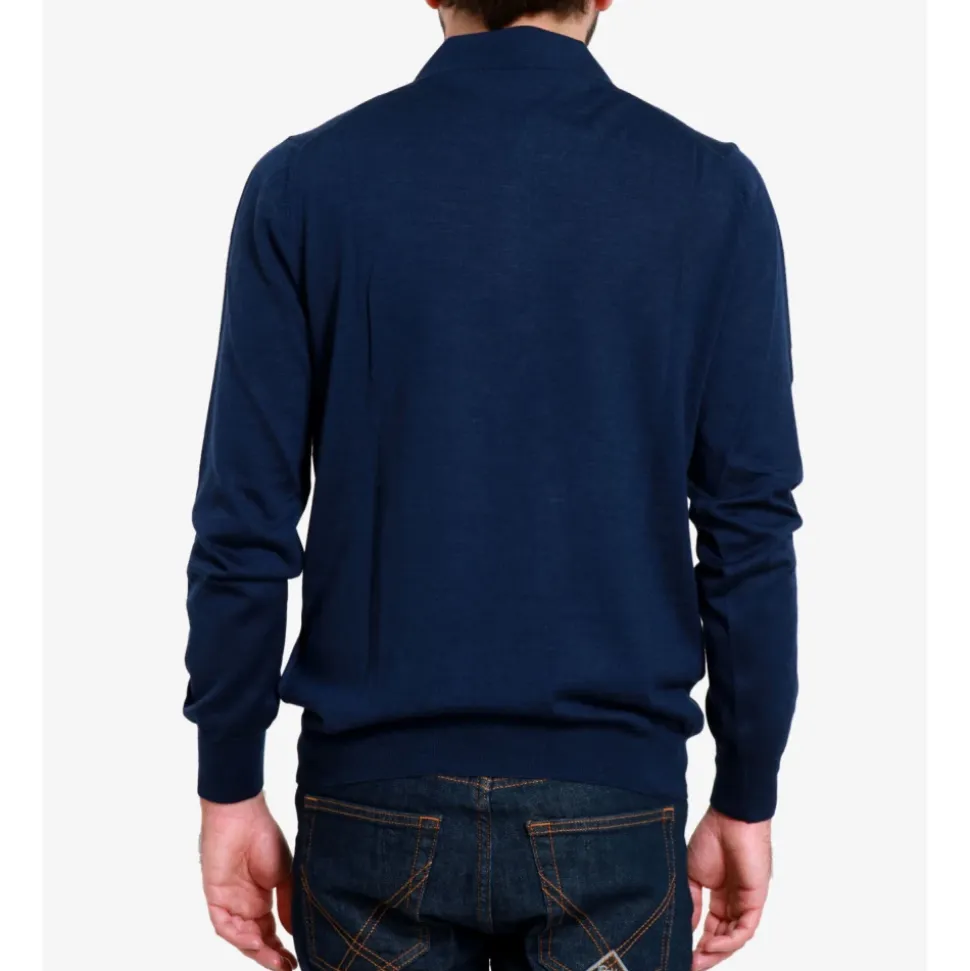 Polo de punto de tres botones