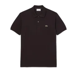 Polo Lacoste L1212 - Talla: 5 / L,Color: MARRON OSCURO