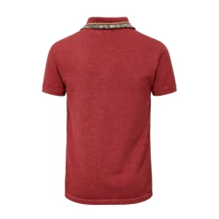 Polo manga corta rojo piqué algodón - Bob