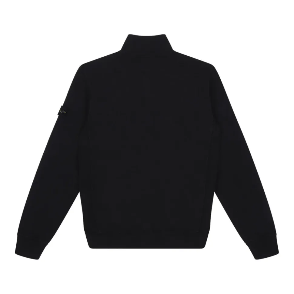 Polos & Sudadera Negros con Media Cremallera