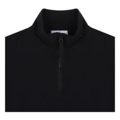 Polos & Sudadera Negros con Media Cremallera