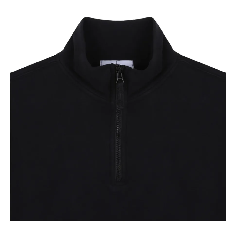 Polos & Sudadera Negros con Media Cremallera