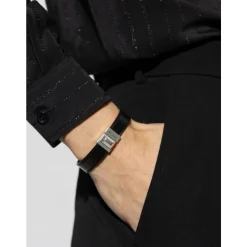 Pulsera de Cuero con Logotipo Grabado
