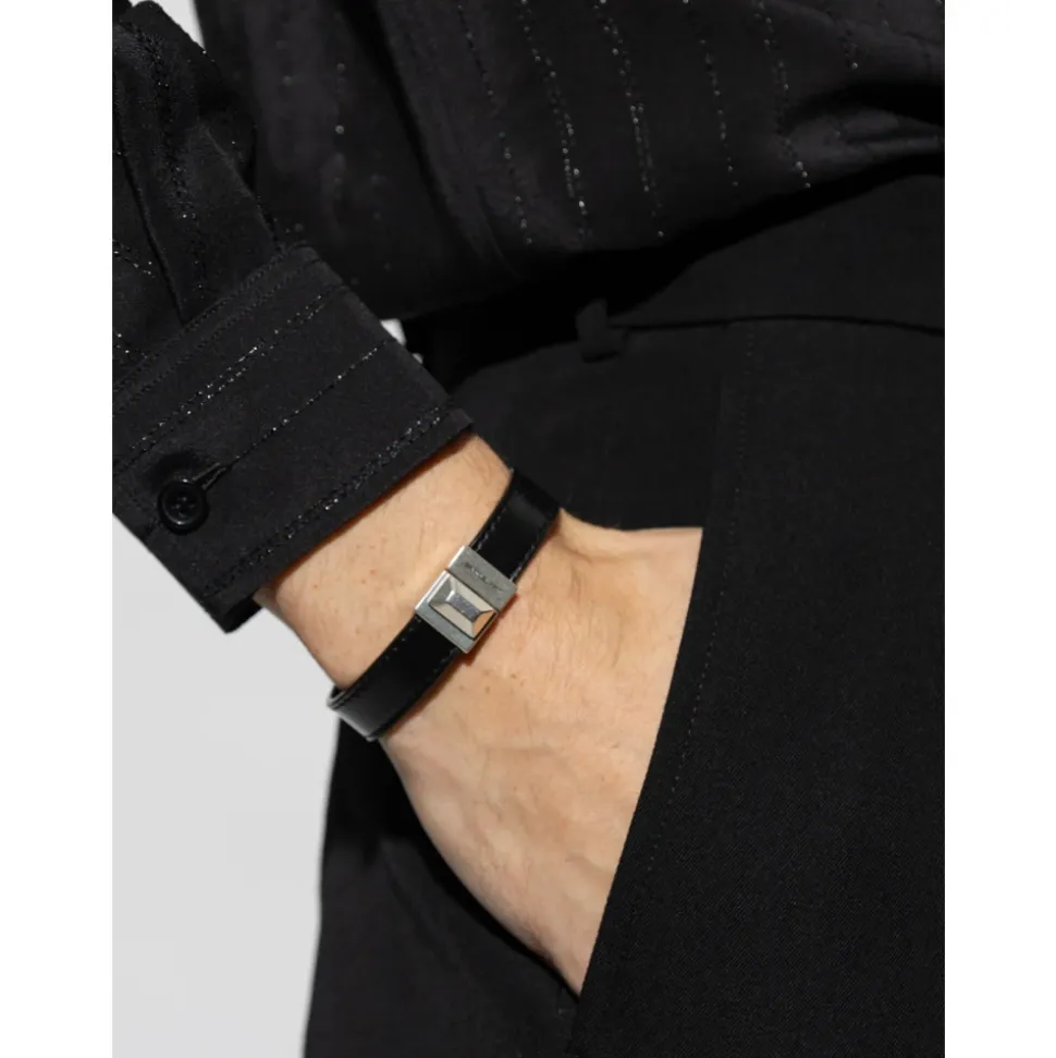 Pulsera de Cuero con Logotipo Grabado
