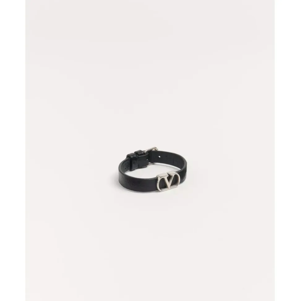 Pulsera de cuero con VLogo