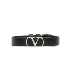Pulsera de cuero con VLogo