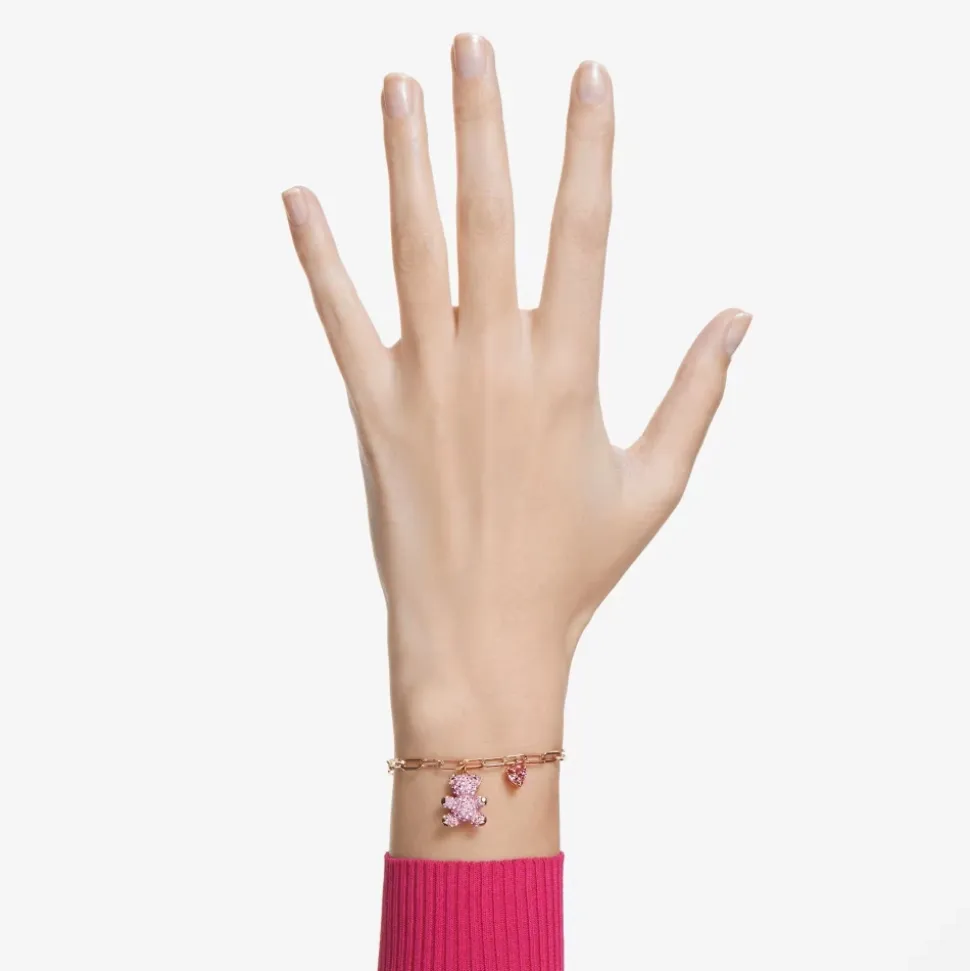 Pulsera de Eslabones Oso Rosa TEDDY