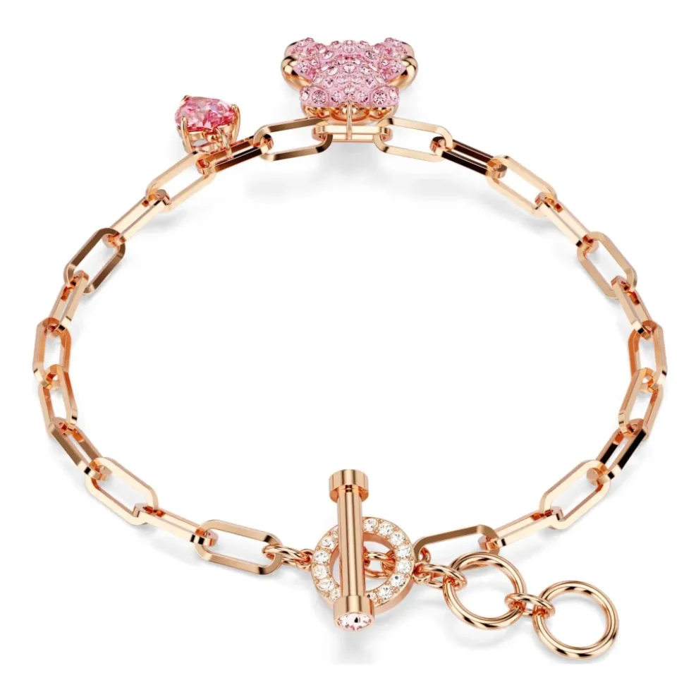 Pulsera de Eslabones Oso Rosa TEDDY