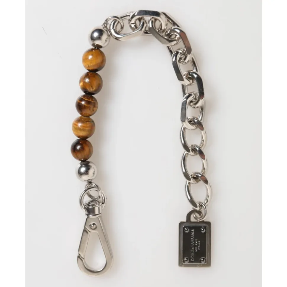 Pulsera de Hombre con Cadena de Plata y Cuentas