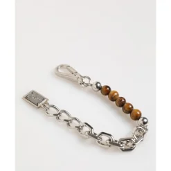 Pulsera de Hombre con Cadena de Plata y Cuentas