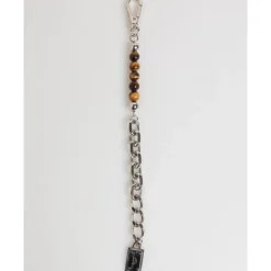 Pulsera de Hombre con Cadena de Plata y Cuentas
