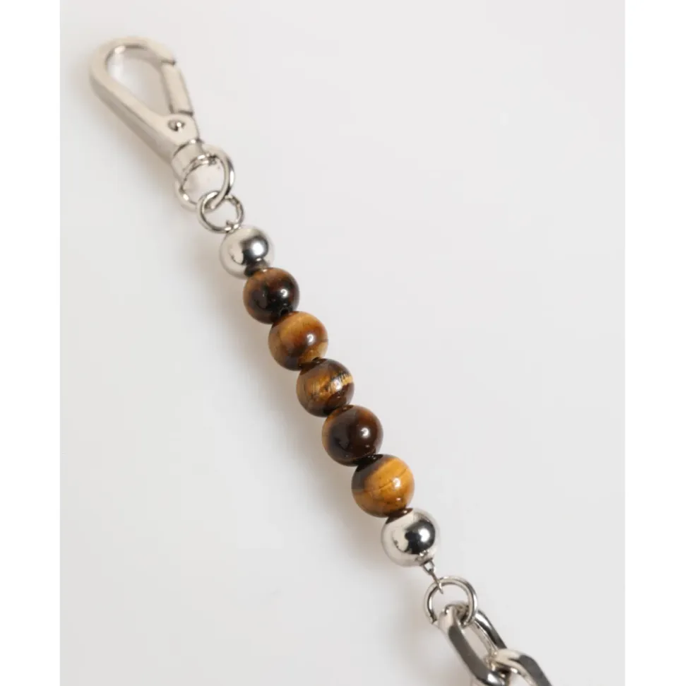 Pulsera de Hombre con Cadena de Plata y Cuentas