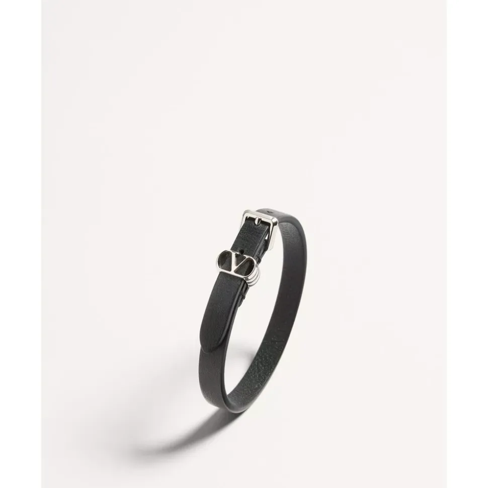 Pulsera Ovalette de piel de becerro