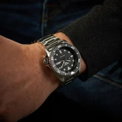 Reloj Deportivo Automático Plateado Moderno