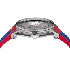 Reloj Hombre V-Palazzo, Silicona Azul-Roja