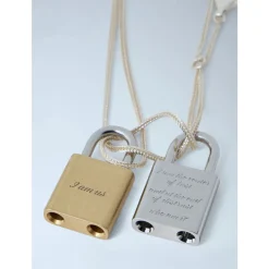 Riddle Padlock-Detail Necklace