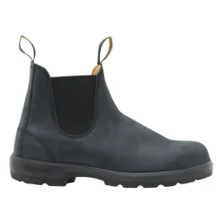 Rustic Black Classic Chelsea Boots