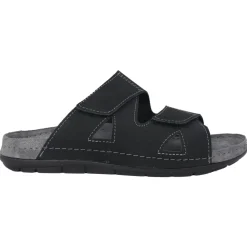 Sandalia de cuero para hombre - Negro