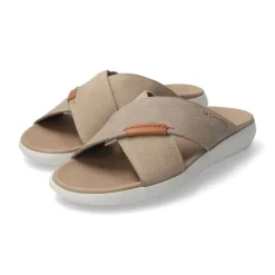 Sandalia de hombre beige - Calzado de cuero