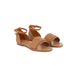 Sandalias con adorno de logo