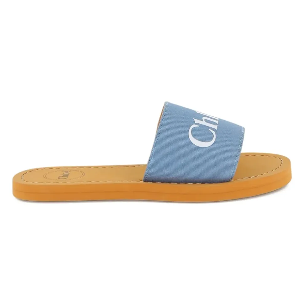 Sandalias con estampado del logo