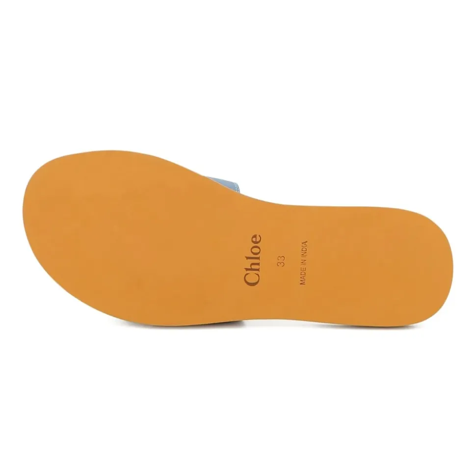 Sandalias con estampado del logo