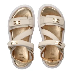 Sandalias con logo