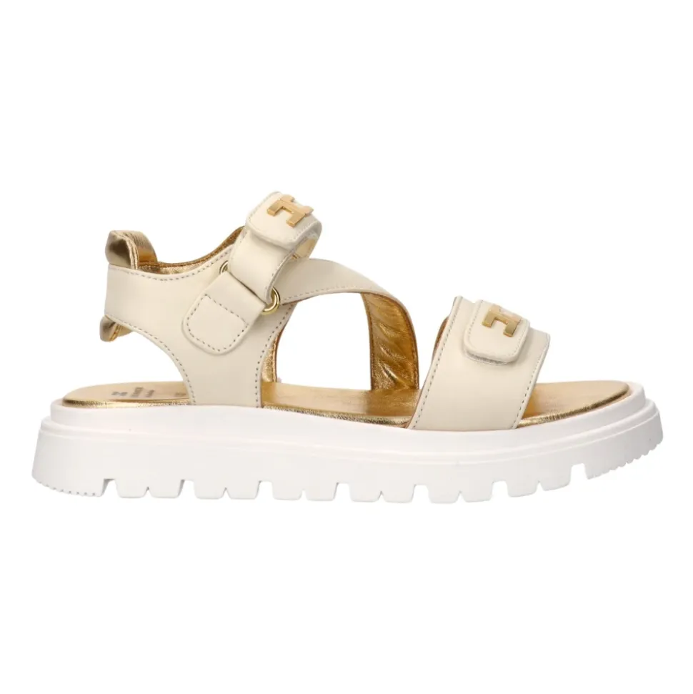 Sandalias con logo
