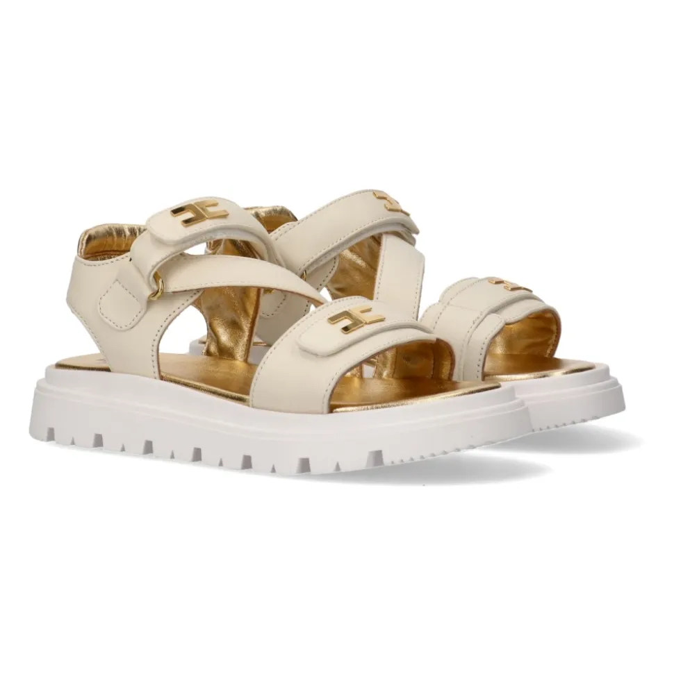 Sandalias con logo