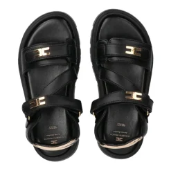 Sandalias con logo en la tira