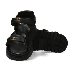 Sandalias con logo en la tira