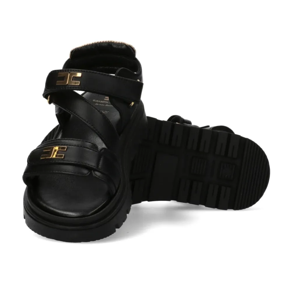 Sandalias con logo en la tira