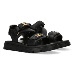 Sandalias con logo en la tira