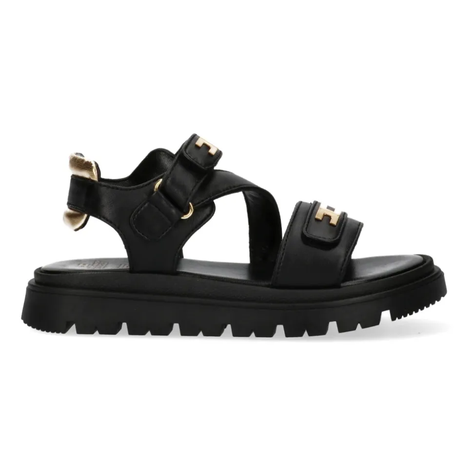 Sandalias con logo en la tira