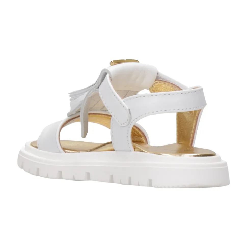 Sandalias de cuero con adorno de borlas