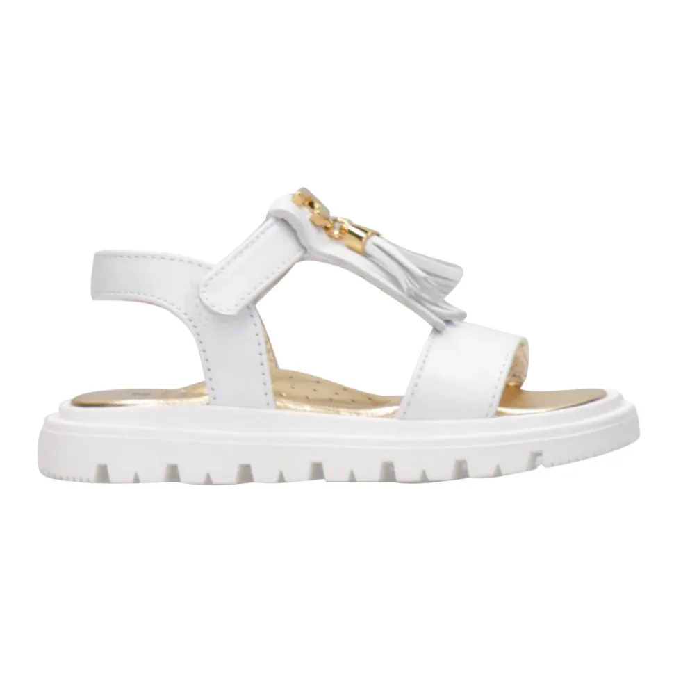 Sandalias de cuero con adorno de borlas