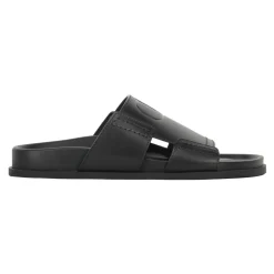 Sandalias de Cuero con Detalle de Logo