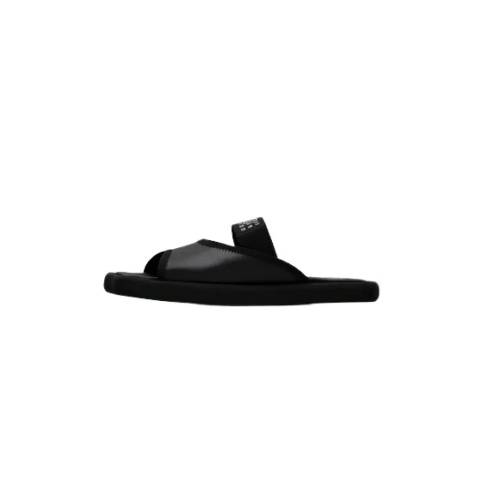 Sandalias de Cuero con Logotipo
