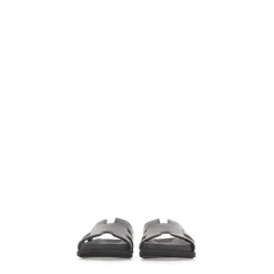 Sandalias de Cuero con Tiras Caladas