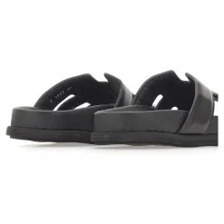 Sandalias de Cuero con Tiras Caladas