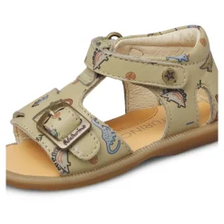 Sandalias de Cuero Nappa Quarzo