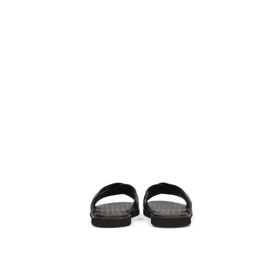 Sandalias de cuero para hombre con correas cruzadas